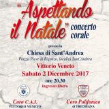 ... locandina del concerto "Aspettando il Natale" 2017 organizzato dal CORO C.A.I. di Vittorio Veneto ...